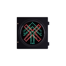 200mm LED Traffic Signal Light with Red Cross and Green Arrow 